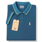 Cyan Blue Color Pony Polo T-Shirt!